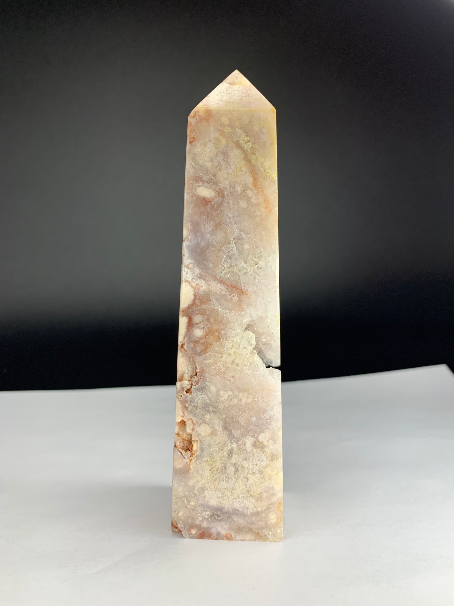 Pink Flower Amethyst Tower