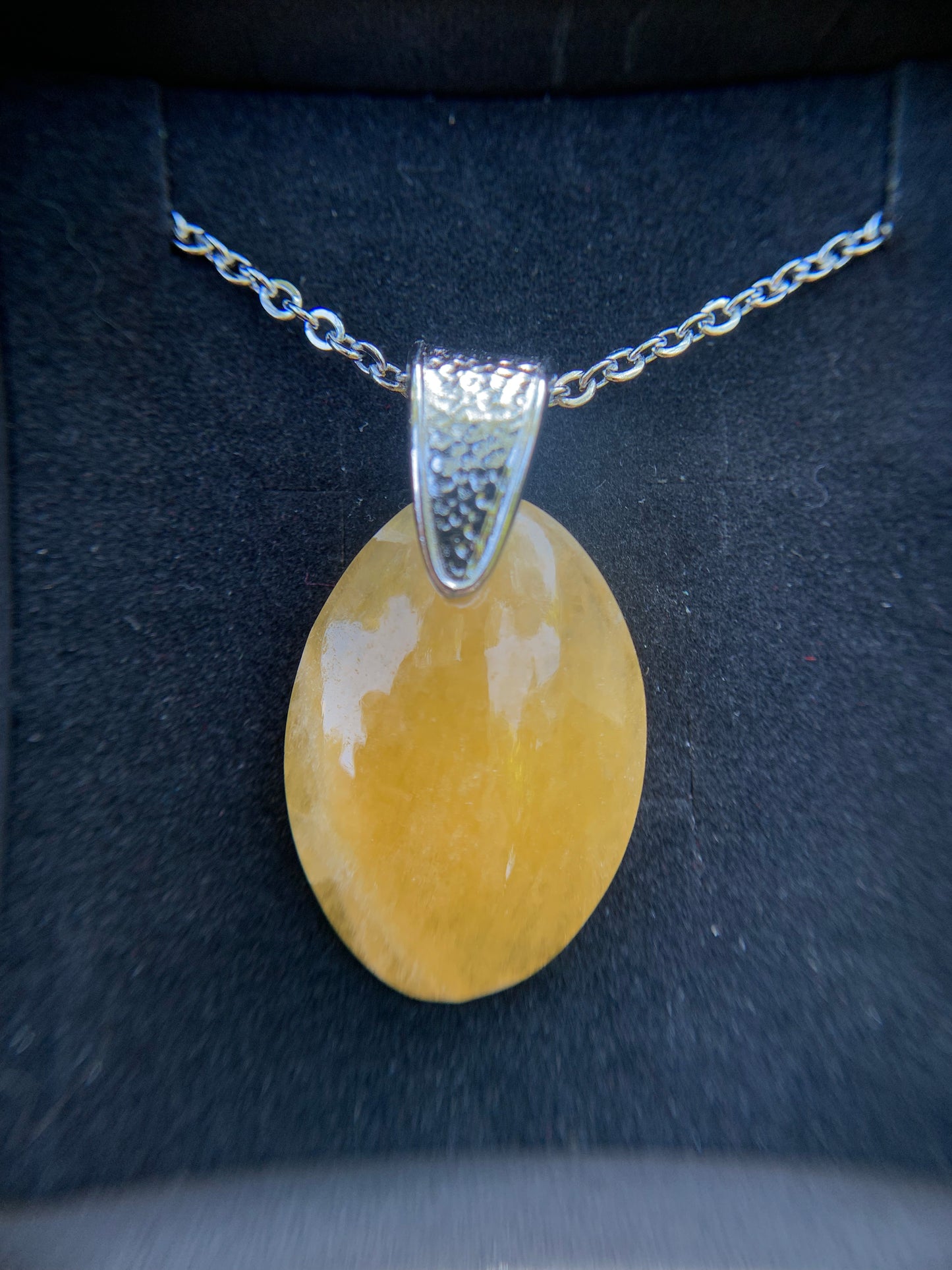 Orange Calcite Necklace