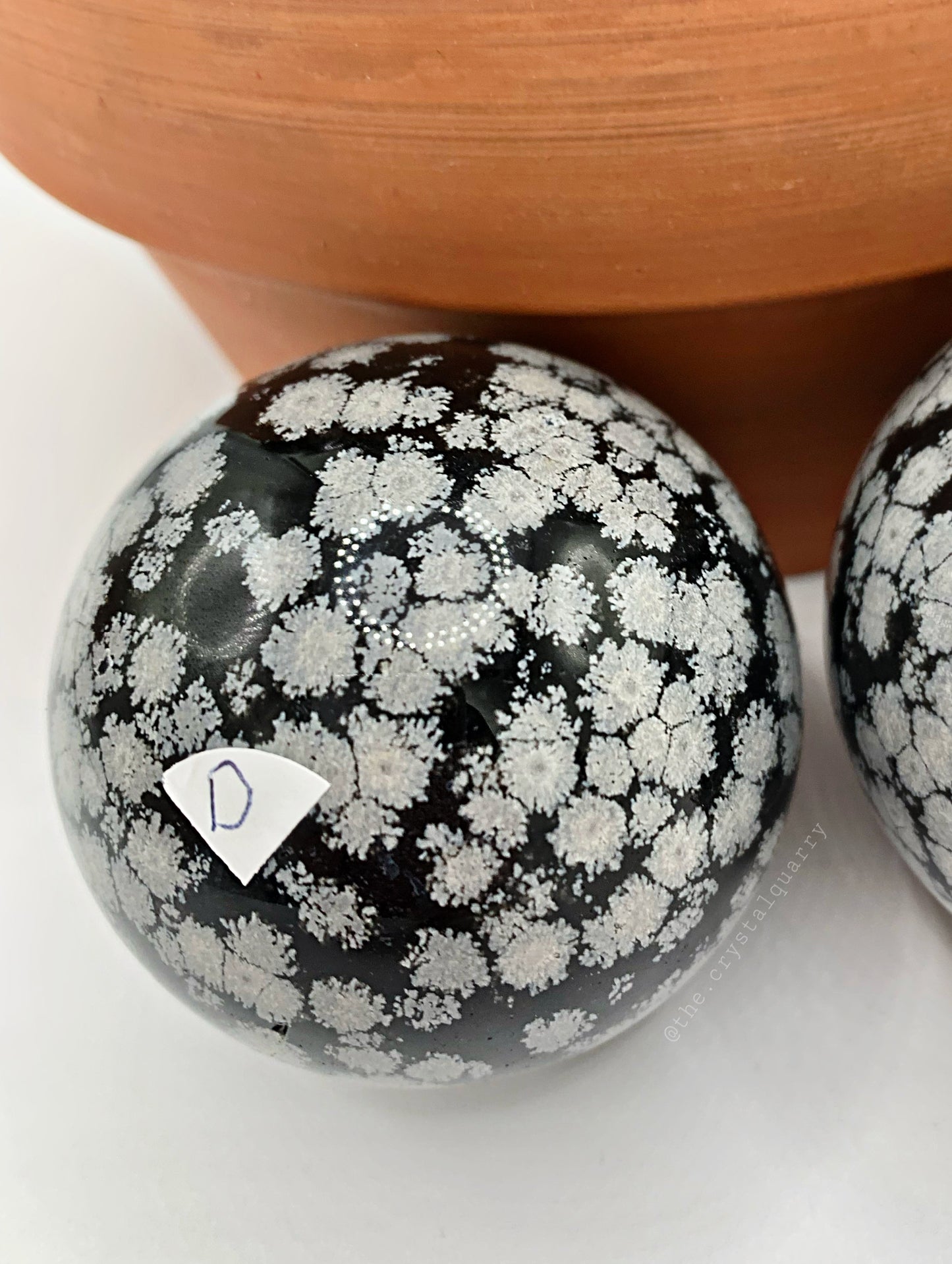 Snowflake Obsidian Sphere (D)