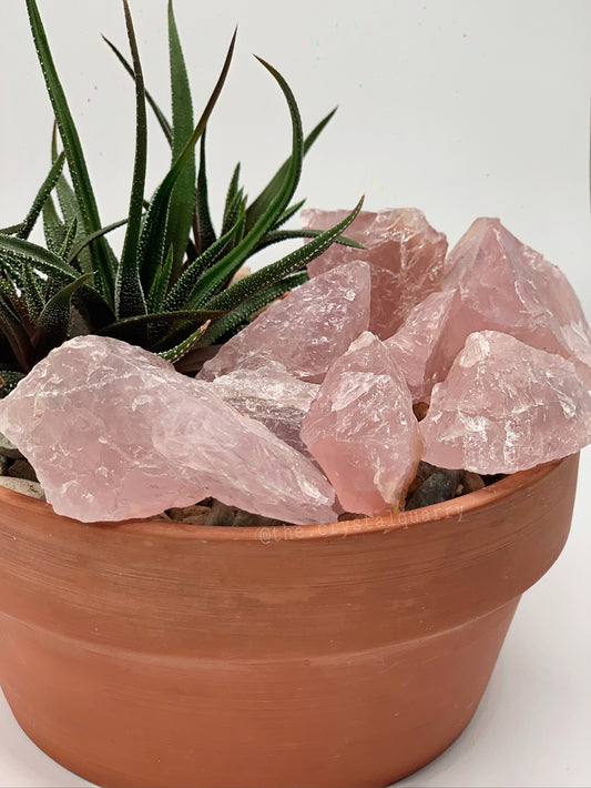 Large Raw Brazilian Rose Quartz Crystal