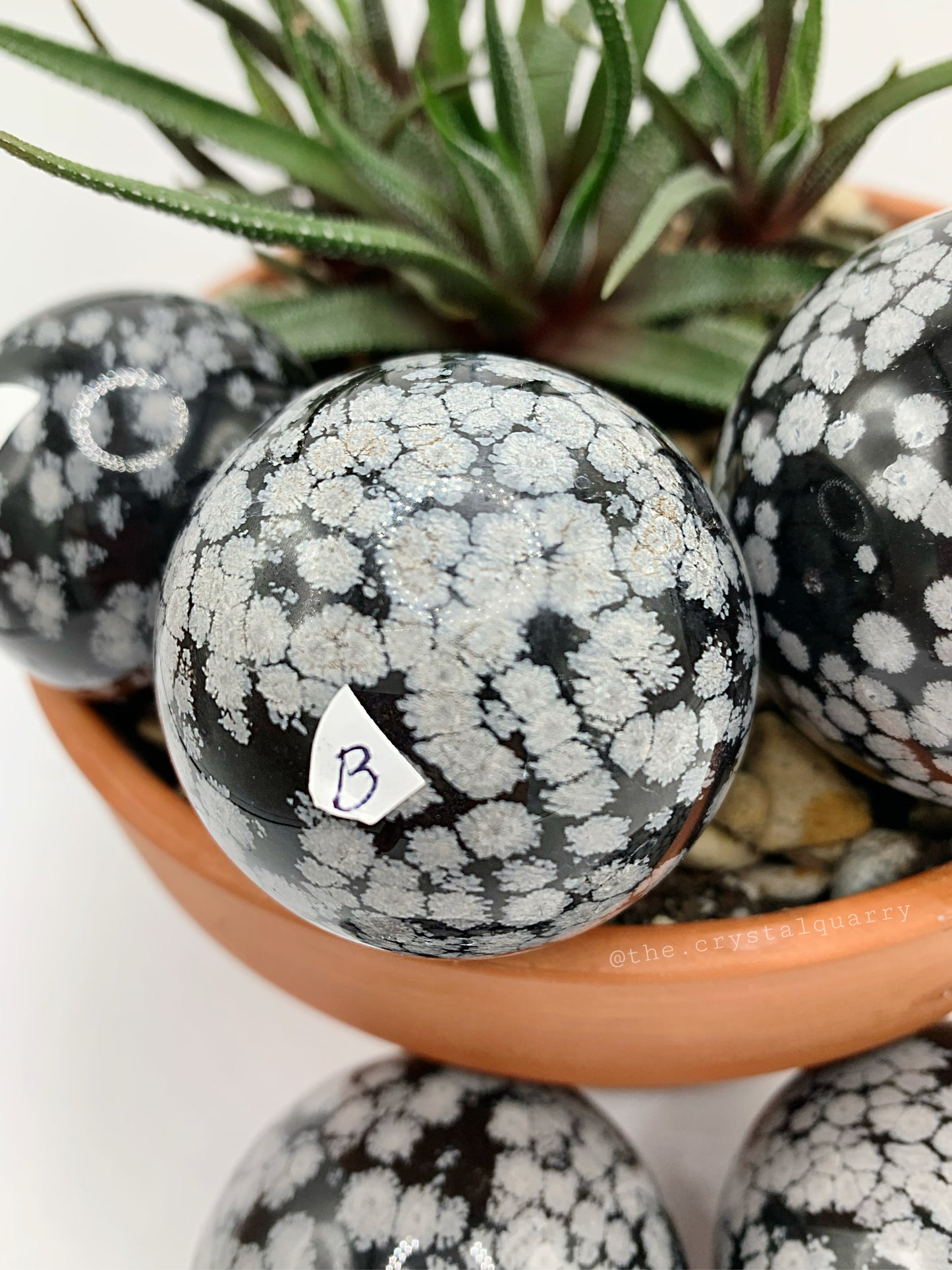 Snowflake Obsidian Sphere (B)