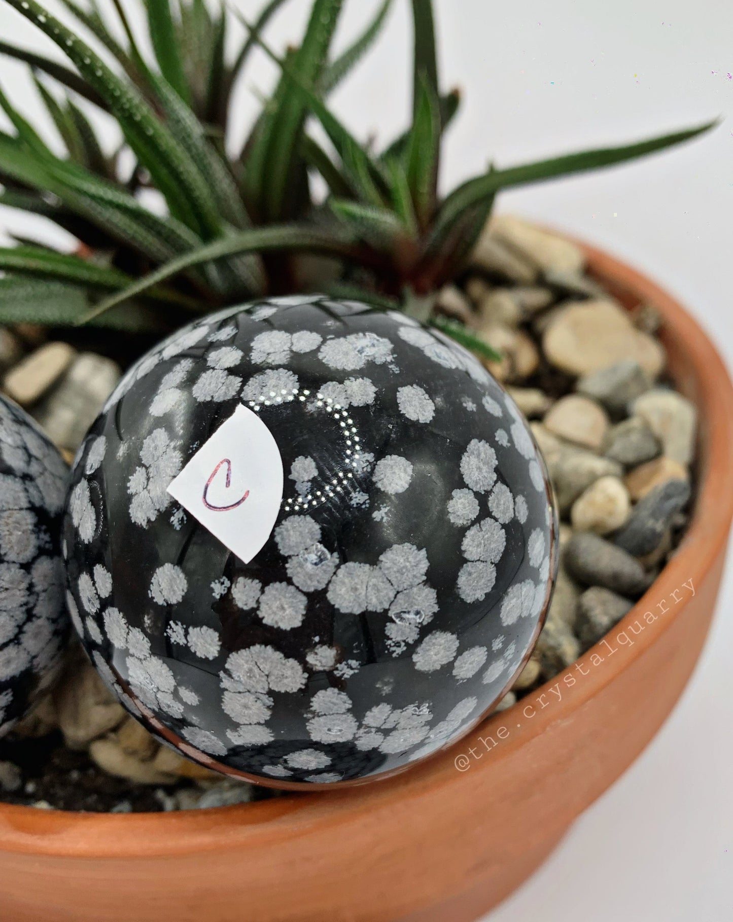 Snowflake Obsidian Sphere (D)