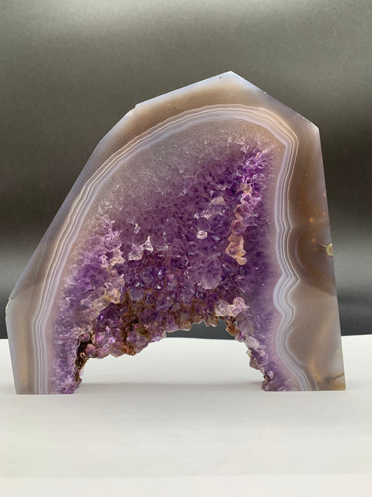 Amethyst Agate Slice