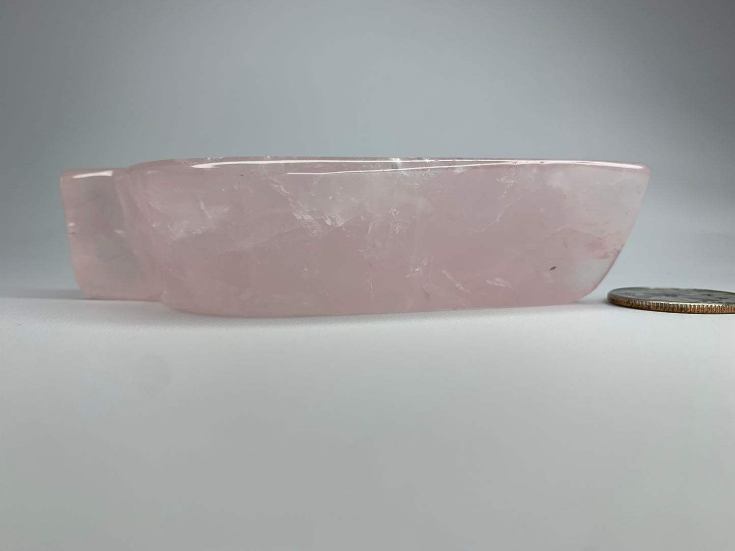 Rose Quartz Leaf Bowl