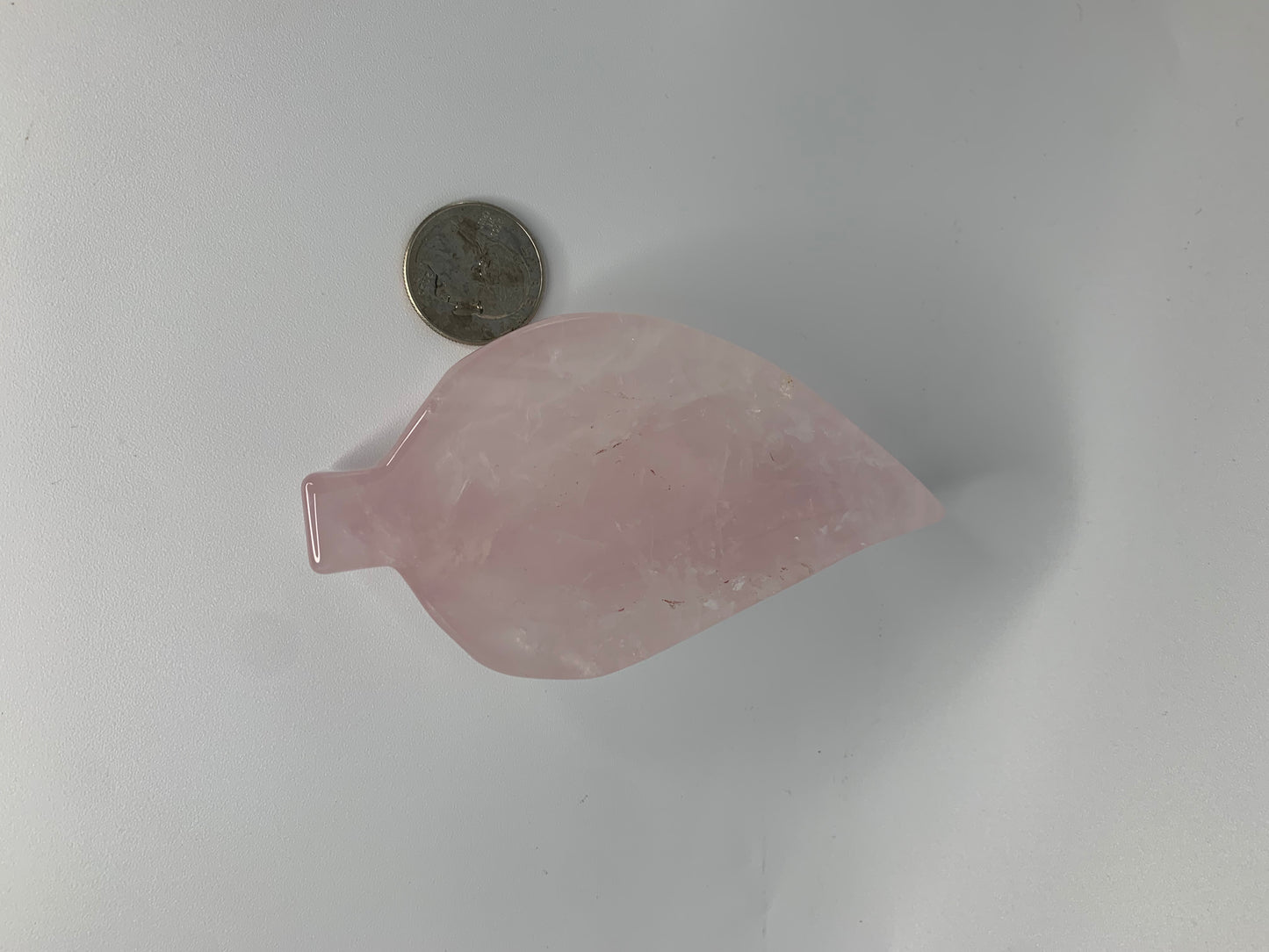 Rose Quartz Leaf Bowl