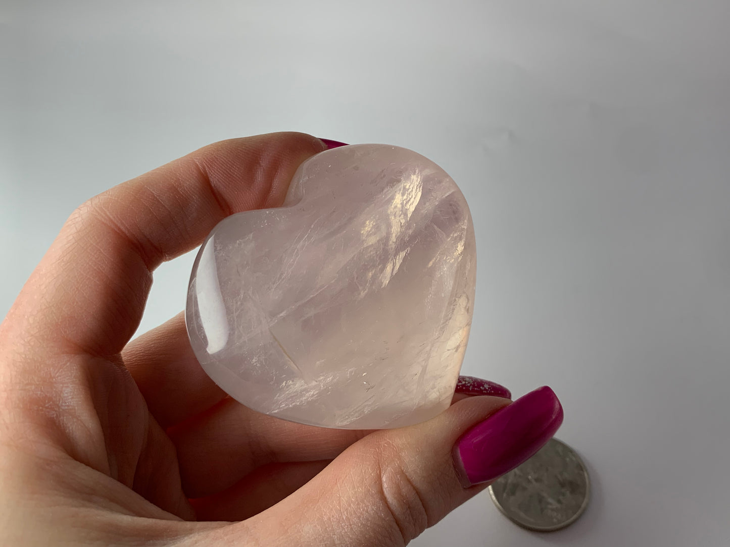 Rose Quartz Heart