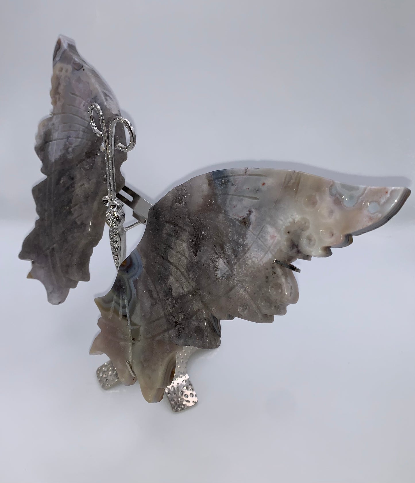 Druzy Agate Butterfly Wings